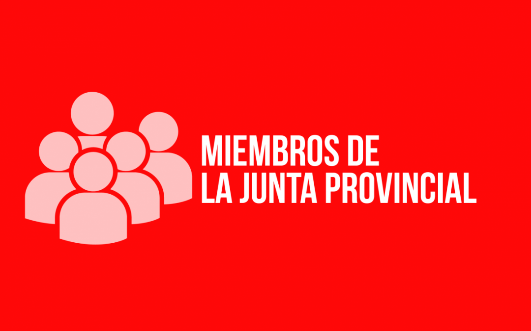 Integrantes de la junta provincial