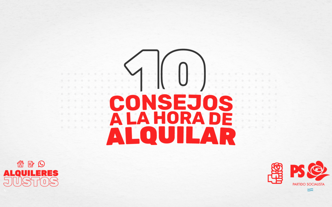 10 consejos útiles al momento de alquilar